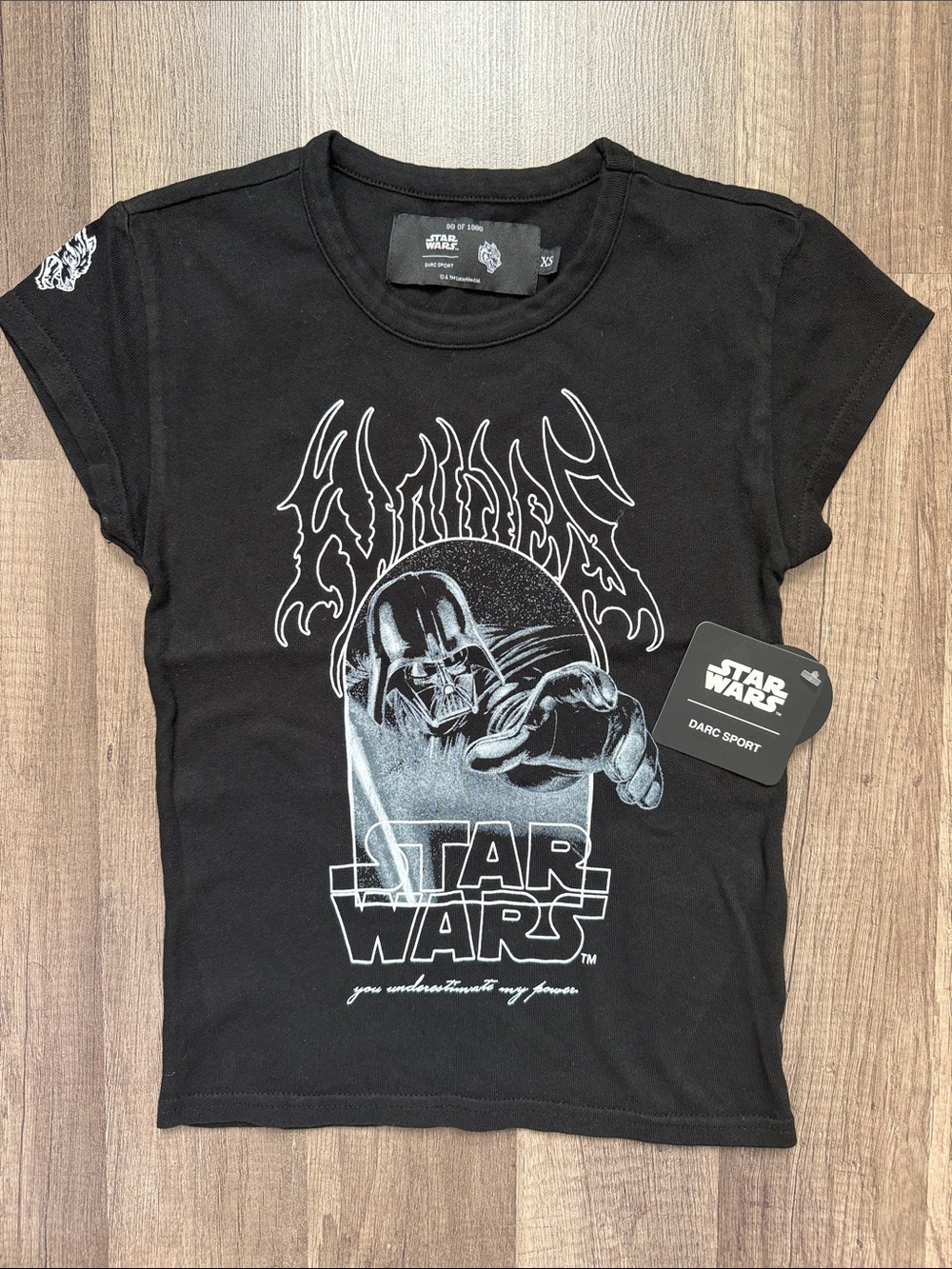 NWT DARC SPOT Star Wars Black Darth Vader Graphic Tee